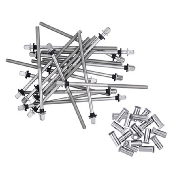 Drum Works Furniture Tp50 Bass Rods with Receivers, Stainless Steel, 20PK DWSMTP50B - main